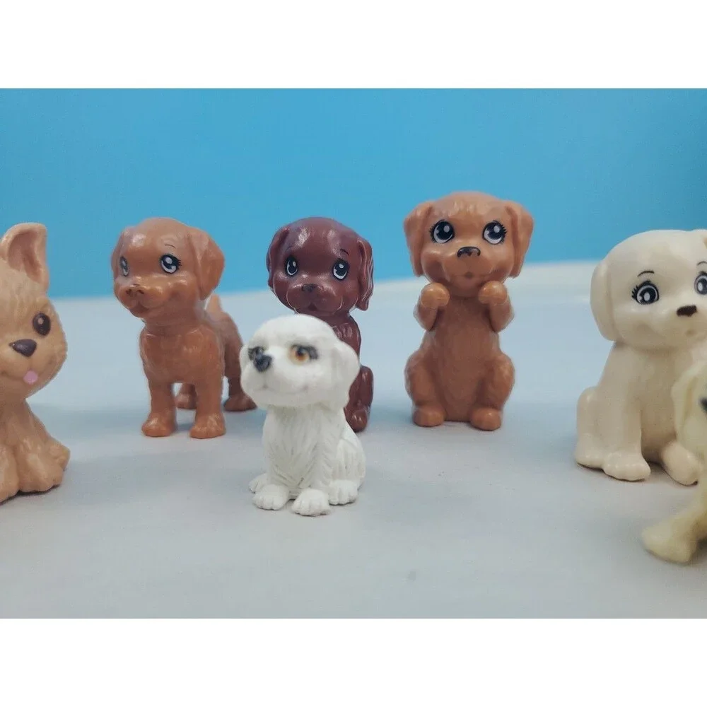 Lot  Of 10 Toy Puppy  Figure Barbie Mattel Kelly Chelsea Replacement Cake Topper